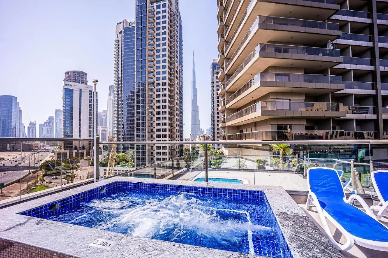 Tick - City Skyline View Studio II Elite Residence Dubaj Apartmán